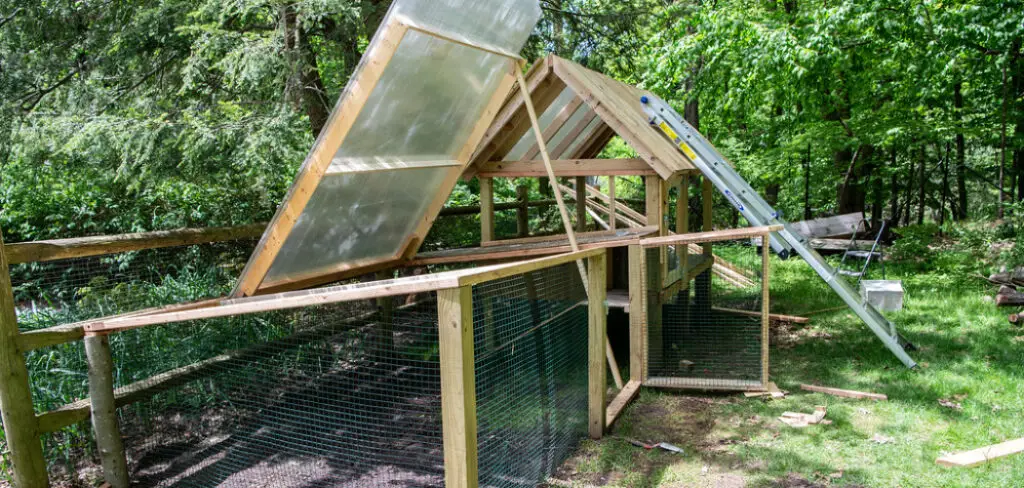 How to Cover a Chicken Run from Rain