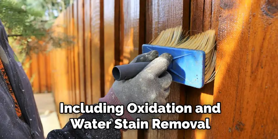 Including Oxidation and Water Stain Removal