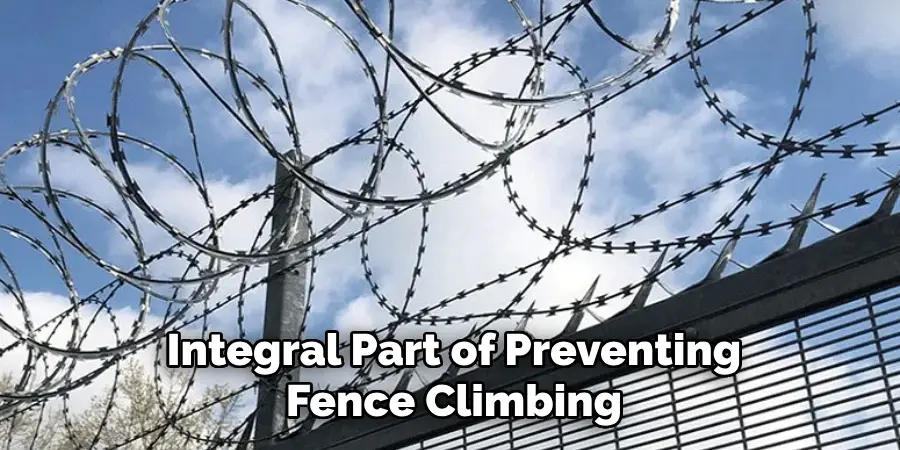 Integral Part of Preventing Fence Climbing