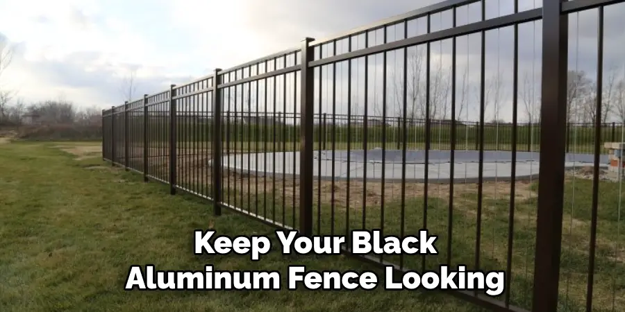 Keep Your Black Aluminum Fence Looking