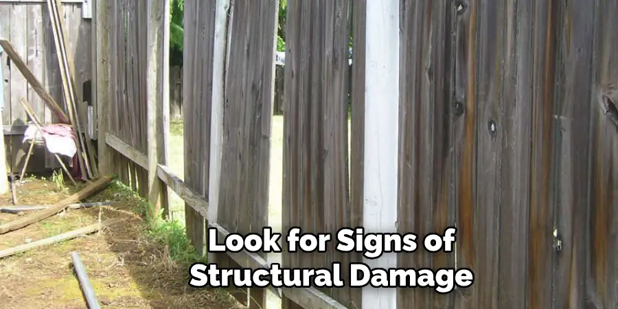 Look for Signs of Structural Damage