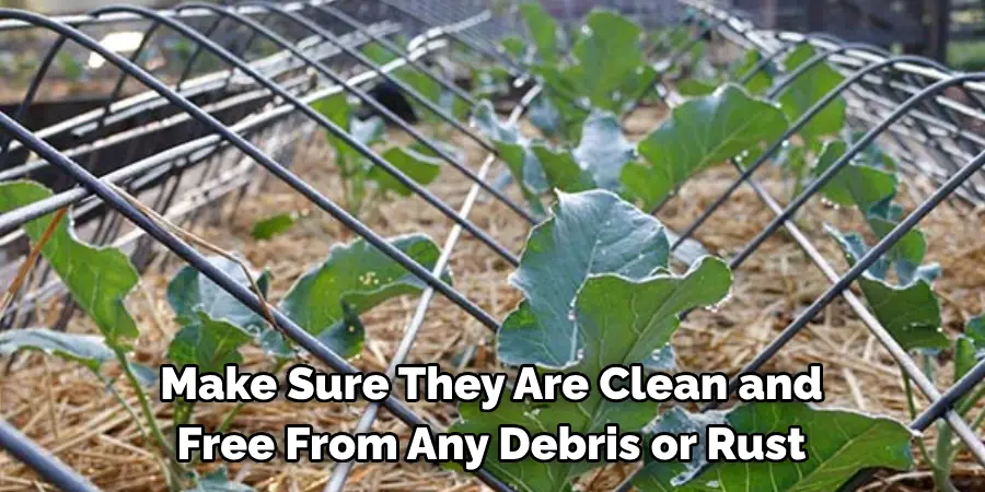 Make Sure They Are Clean and Free From Any Debris or Rust