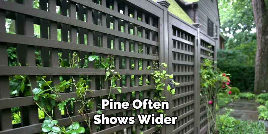 Pine Often Shows Wider