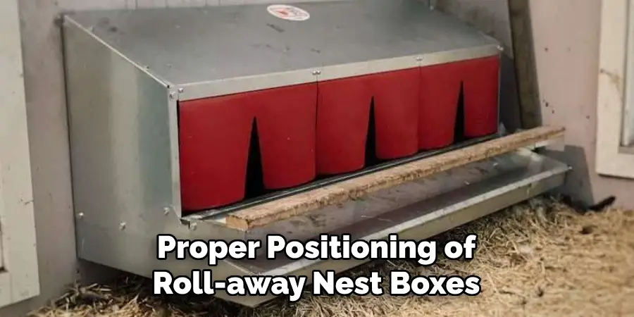 Proper Positioning of Roll-away Nest Boxes