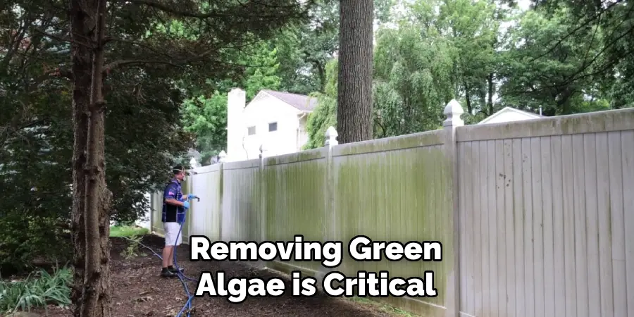 Removing Green Algae is Critical