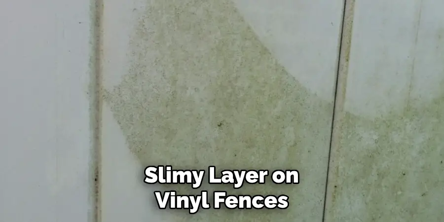 Slimy Layer on Vinyl Fences