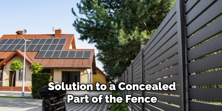 Solution to a Concealed Part of the Fence