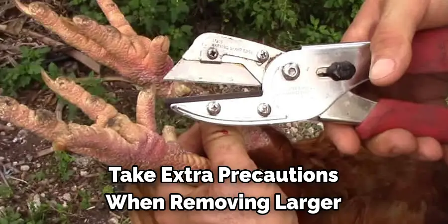 Take Extra Precautions When Removing Larger