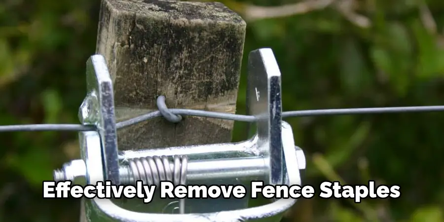 Effectively Remove Fence Staples