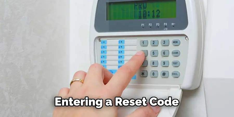 Entering a Reset Code