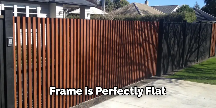 Frame is Perfectly Flat