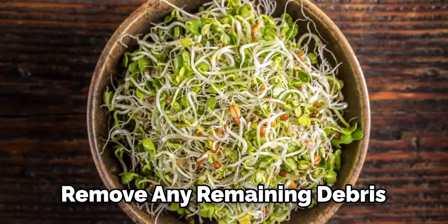 Remove Any Remaining Debris