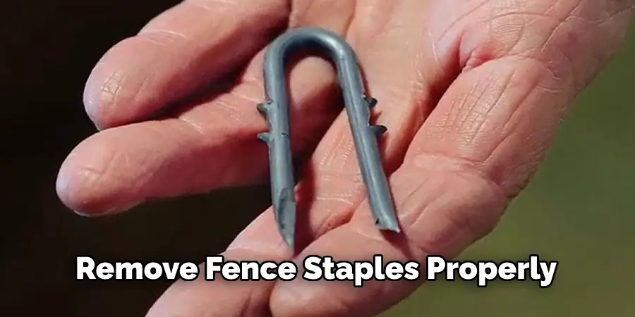 Remove Fence Staples Properly
