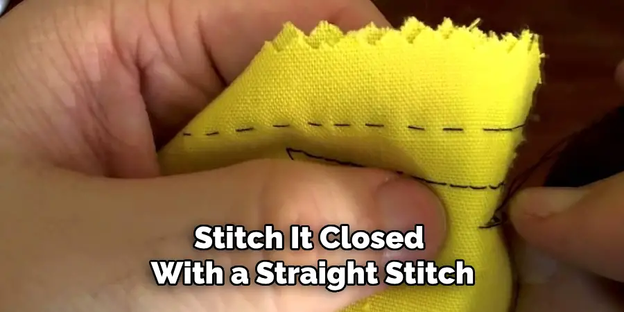 Stitch It Closed With a Straight Stitch