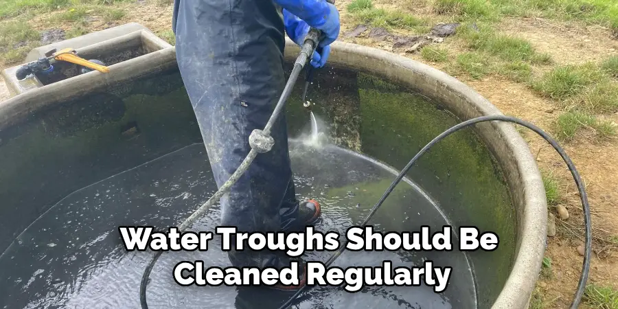 Water Troughs Should Be Cleaned Regularly
