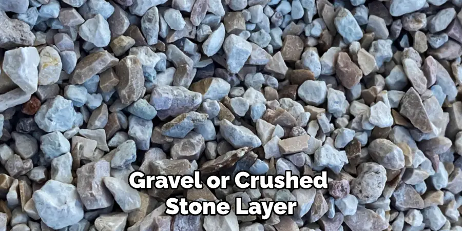 Gravel or Crushed
Stone Layer