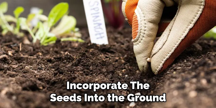 Incorporate the
Seeds Into the Ground