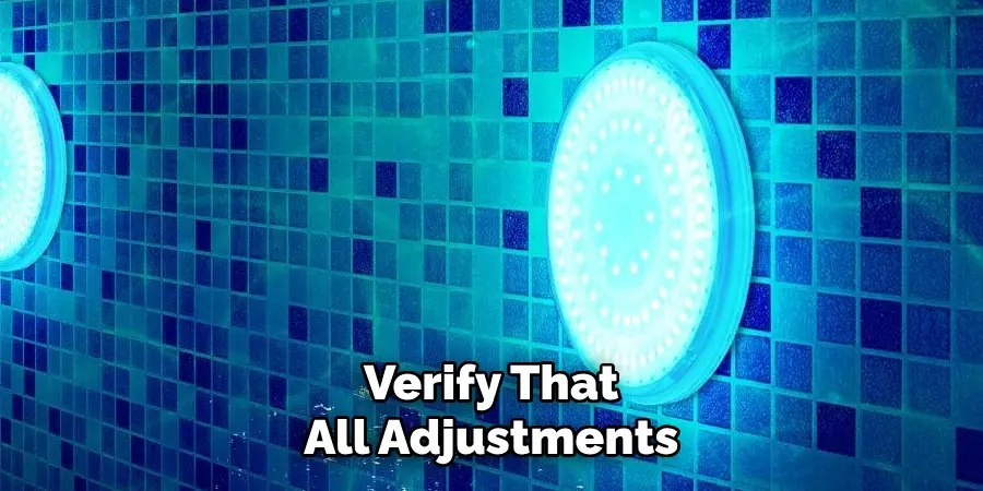 Verify That All Adjustments