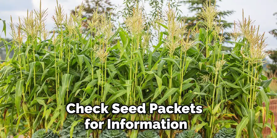 Check Seed Packets
 for Information