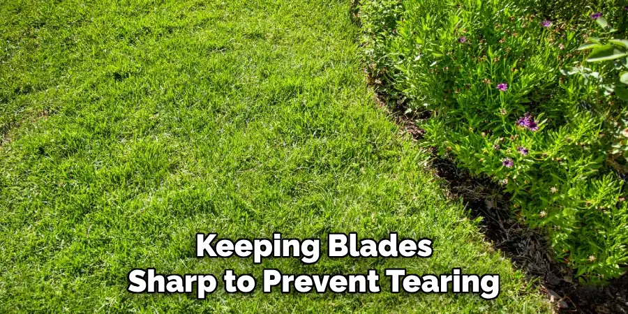 Keeping Blades
Sharp to Prevent Tearing