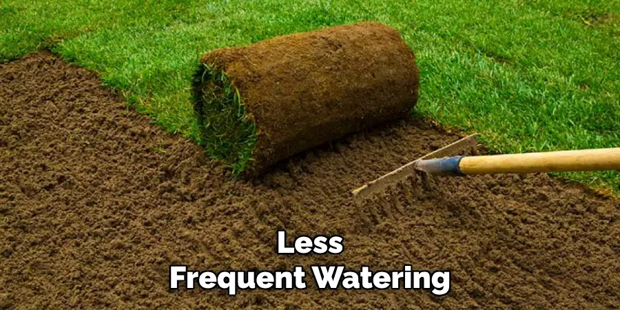 Less
Frequent Watering