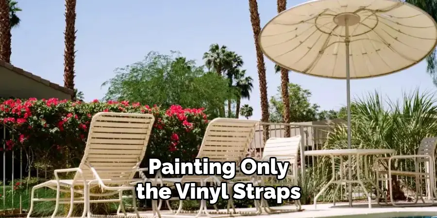Painting Only the Vinyl Straps