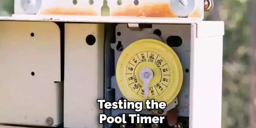Testing the
Pool Timer 