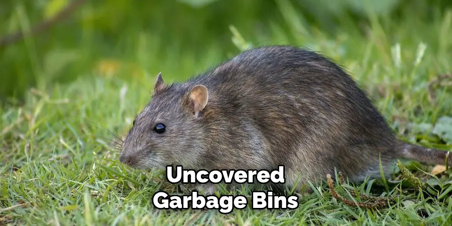 Uncovered Garbage Bins