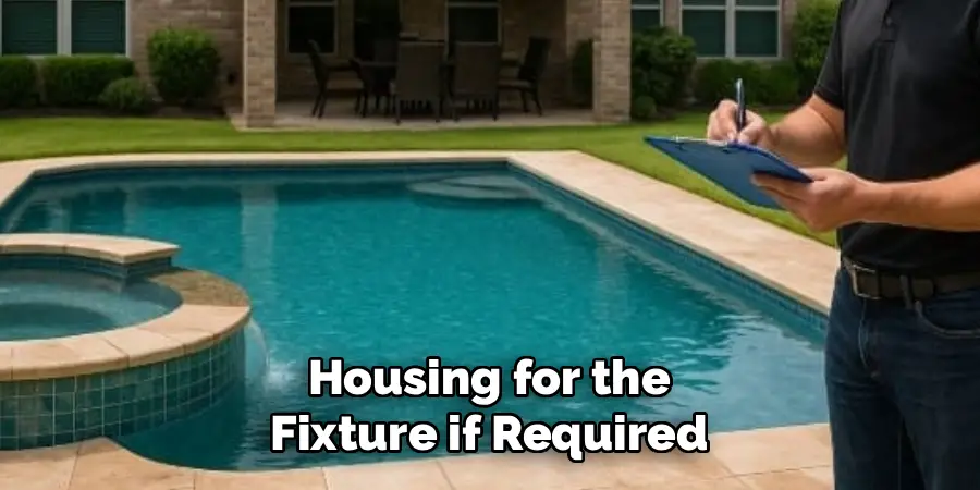 Housing for the
Fixture if Required