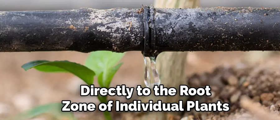 Directly to the Root
Zone of Individual Plants