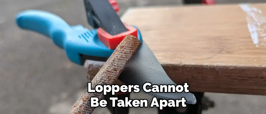 Loppers Cannot
Be Taken Apart
