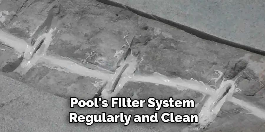Pool's Filter System 
Regularly and Clean