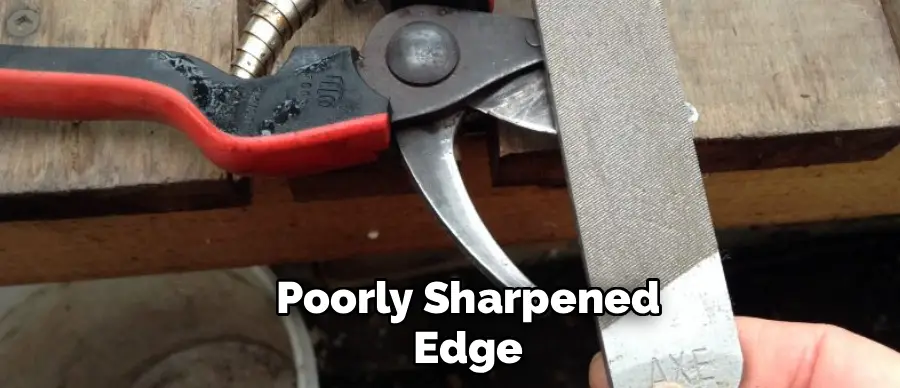 Poorly Sharpened
Edge