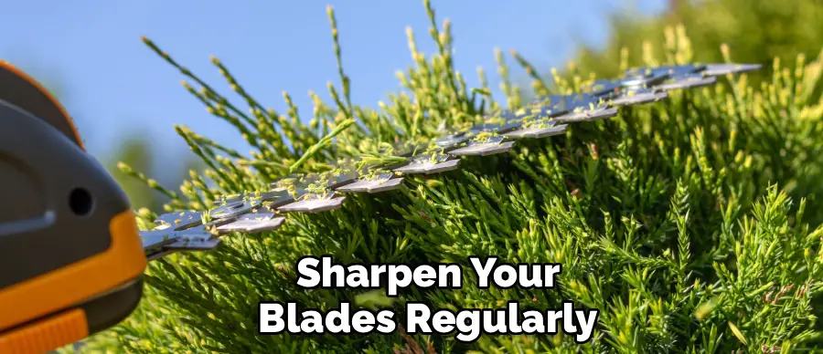 Sharpen Your
Blades Regularly