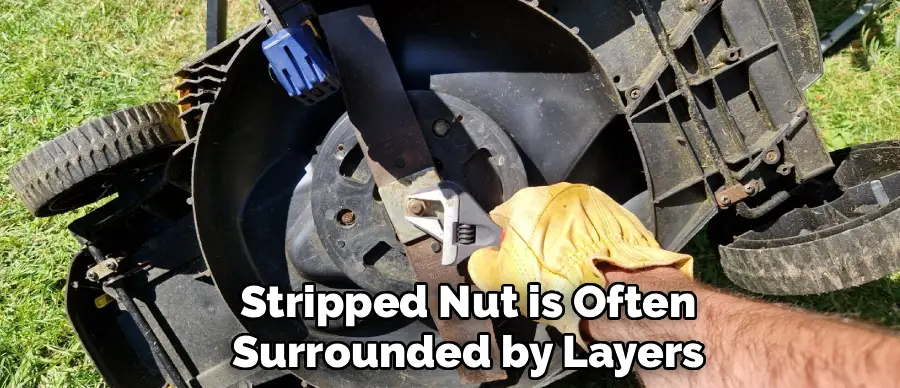 Stripped Nut is Often
Surrounded by Layers