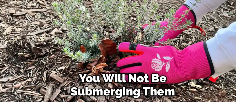 You Will Not Be
Submerging Them