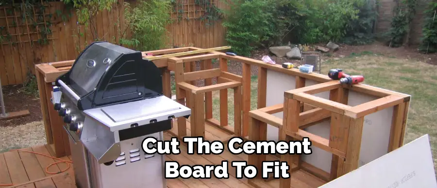 Cut The Cement Board To Fit