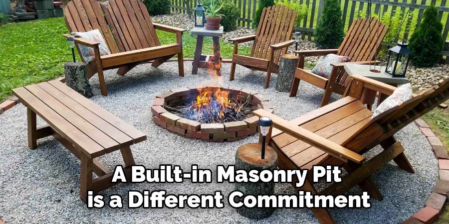 A Built-in Masonry Pit
is a Different Commitment