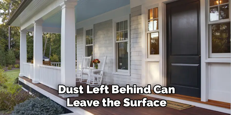 Dust Left Behind Can Leave the Surface