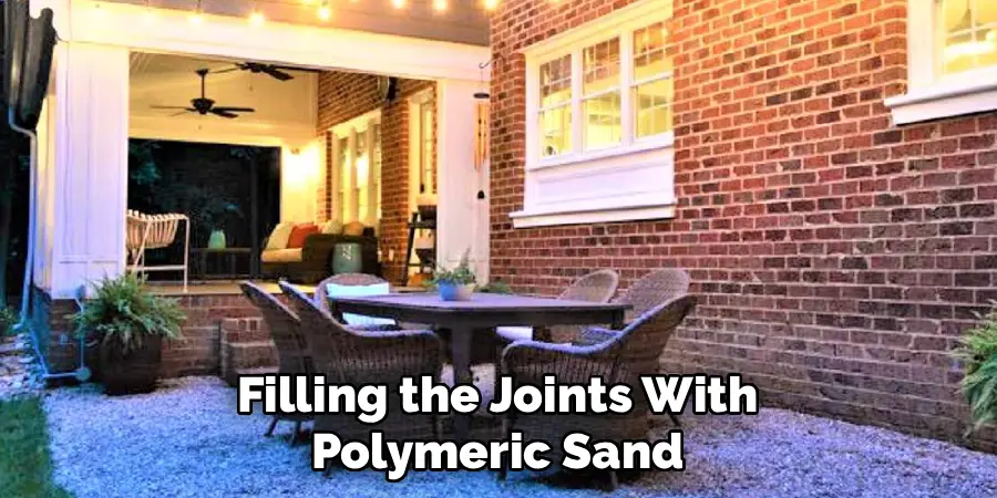 Filling the Joints With Polymeric Sand