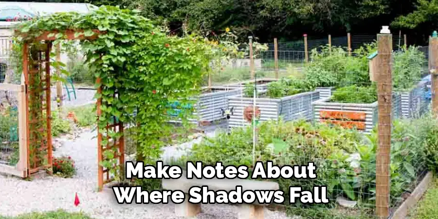 Make Notes About
Where Shadows Fall