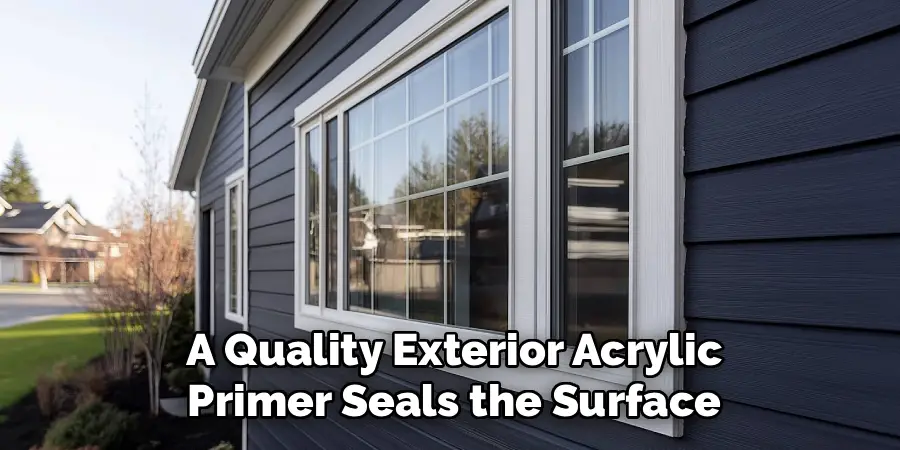 A Quality Exterior Acrylic
Primer Seals the Surface