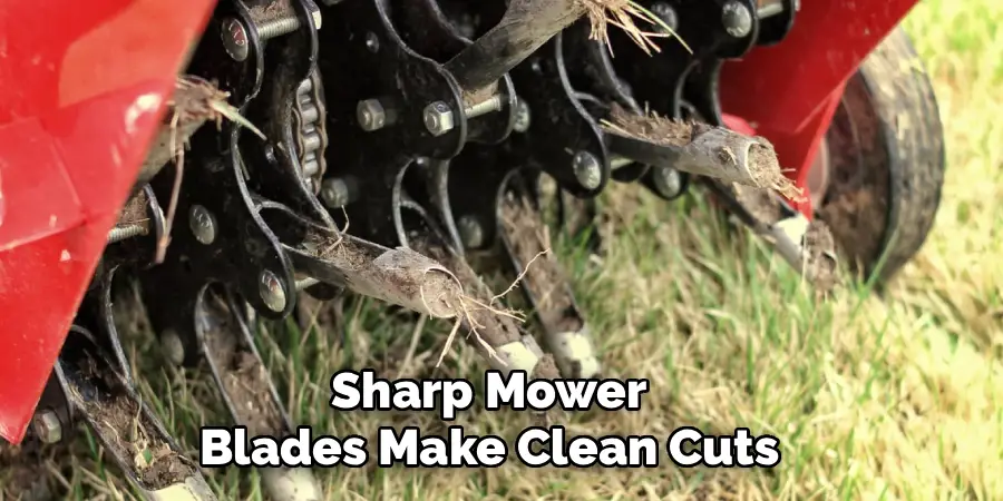 Sharp Mower Blades Make Clean Cuts