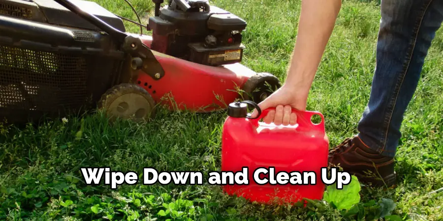 Wipe Down and Clean Up