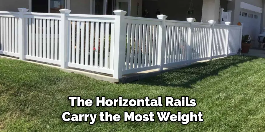 The Horizontal Rails
Carry the Most Weight
