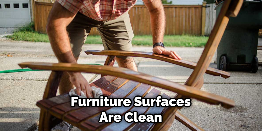 Furniture Surfaces Are Clean