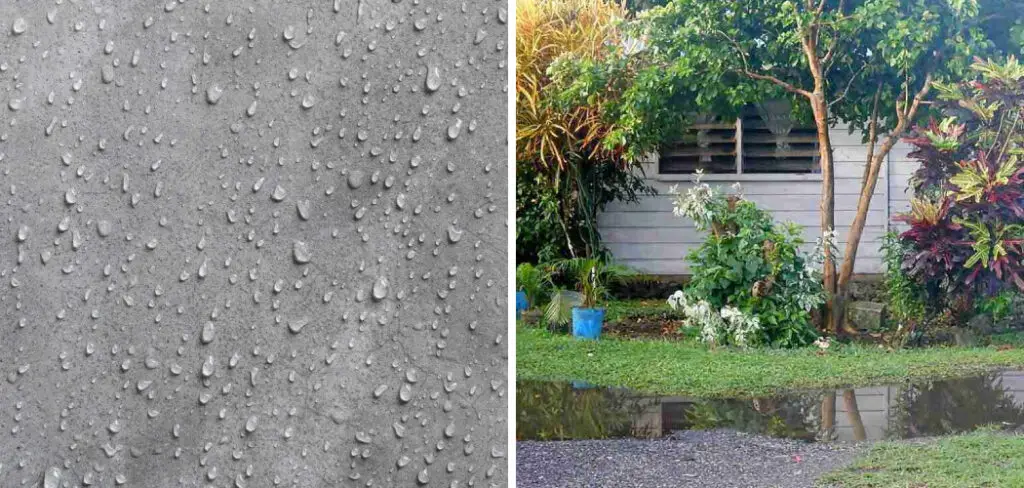 How to Fix Standing Water on Patio