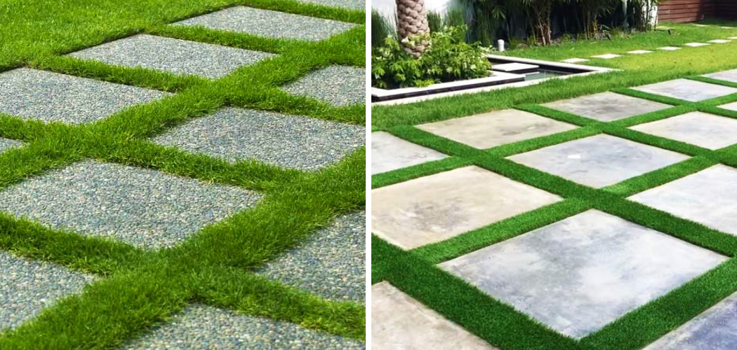 How to Install Artificial Grass Strips Between Pavers