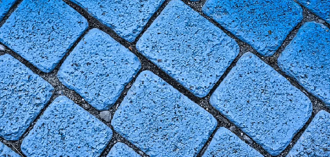How to Paint Pavers a Different Color