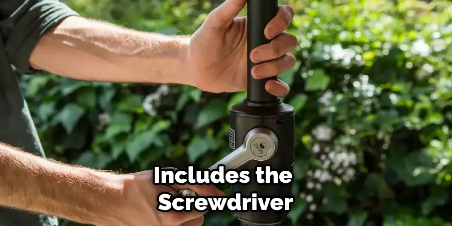 Includes the Screwdriver